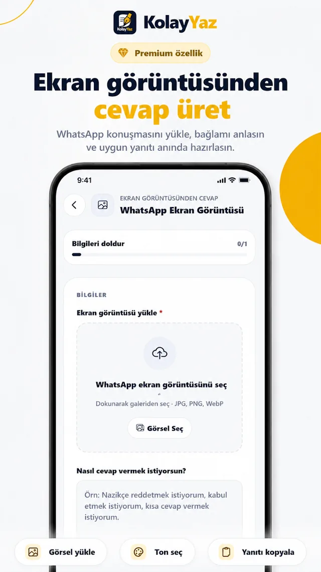 Kolay Yaz app presentation