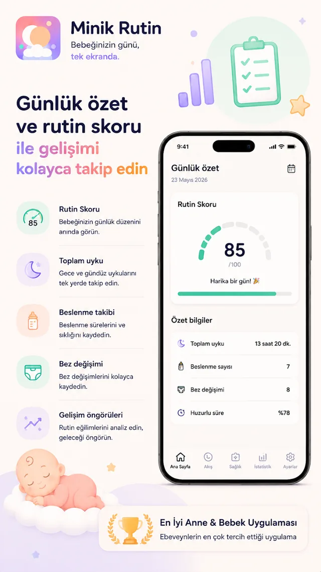 Minik Rutin app visual