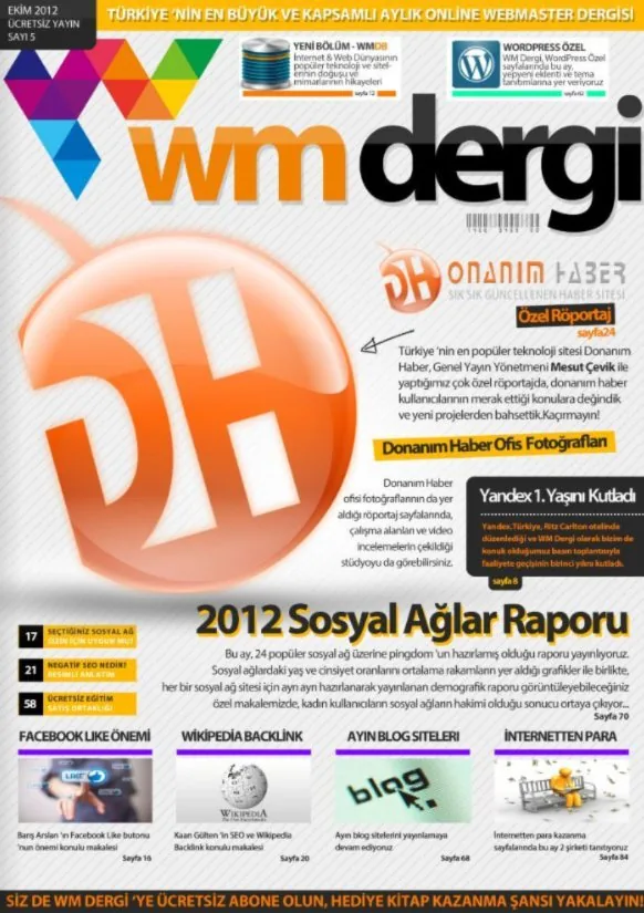WM Dergi cover